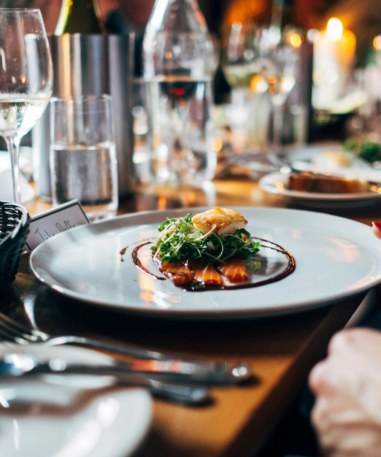les airelles assiette restaurant